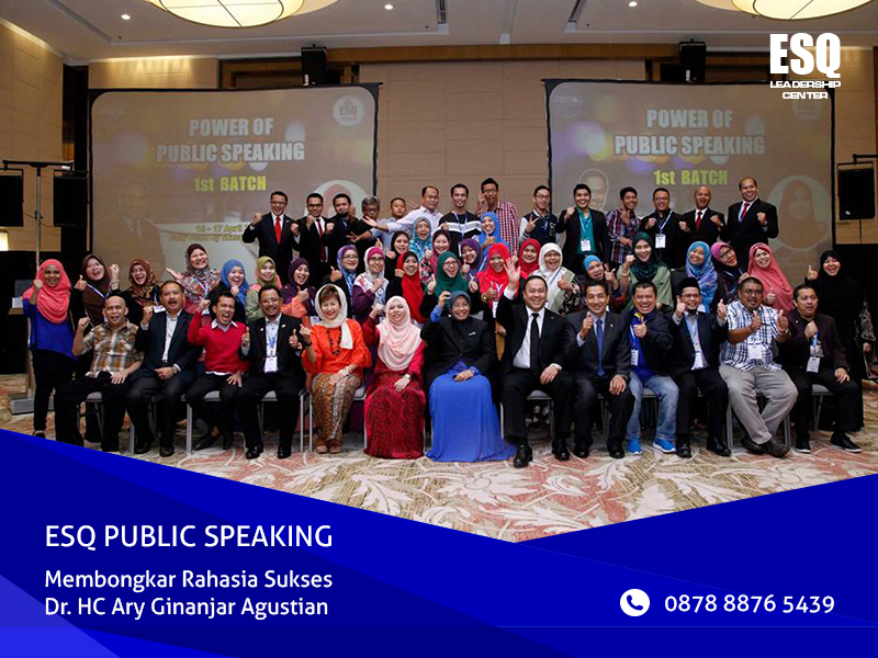 Jadwal ESQ Public Speaking, Training Public Speaking